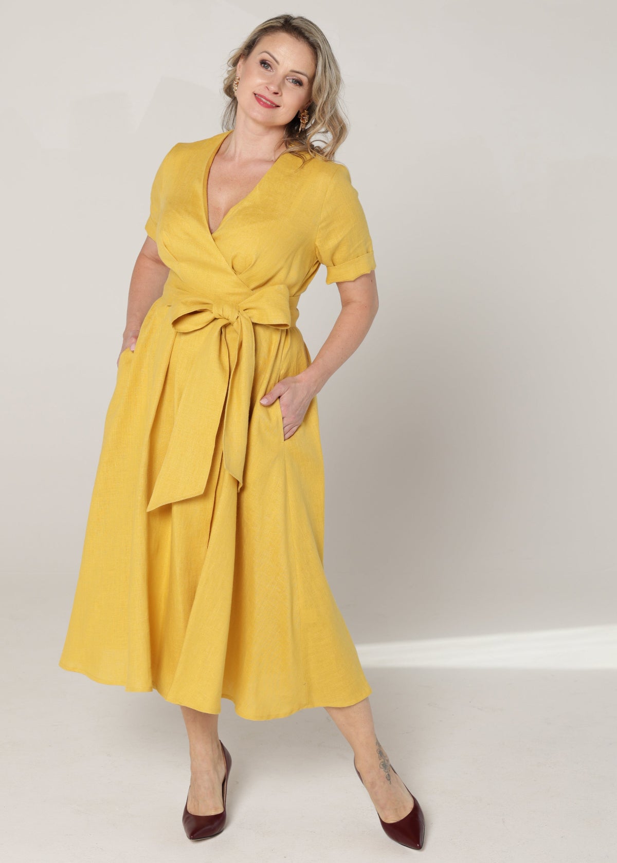 Marlena Dress - Yellow Mimosa