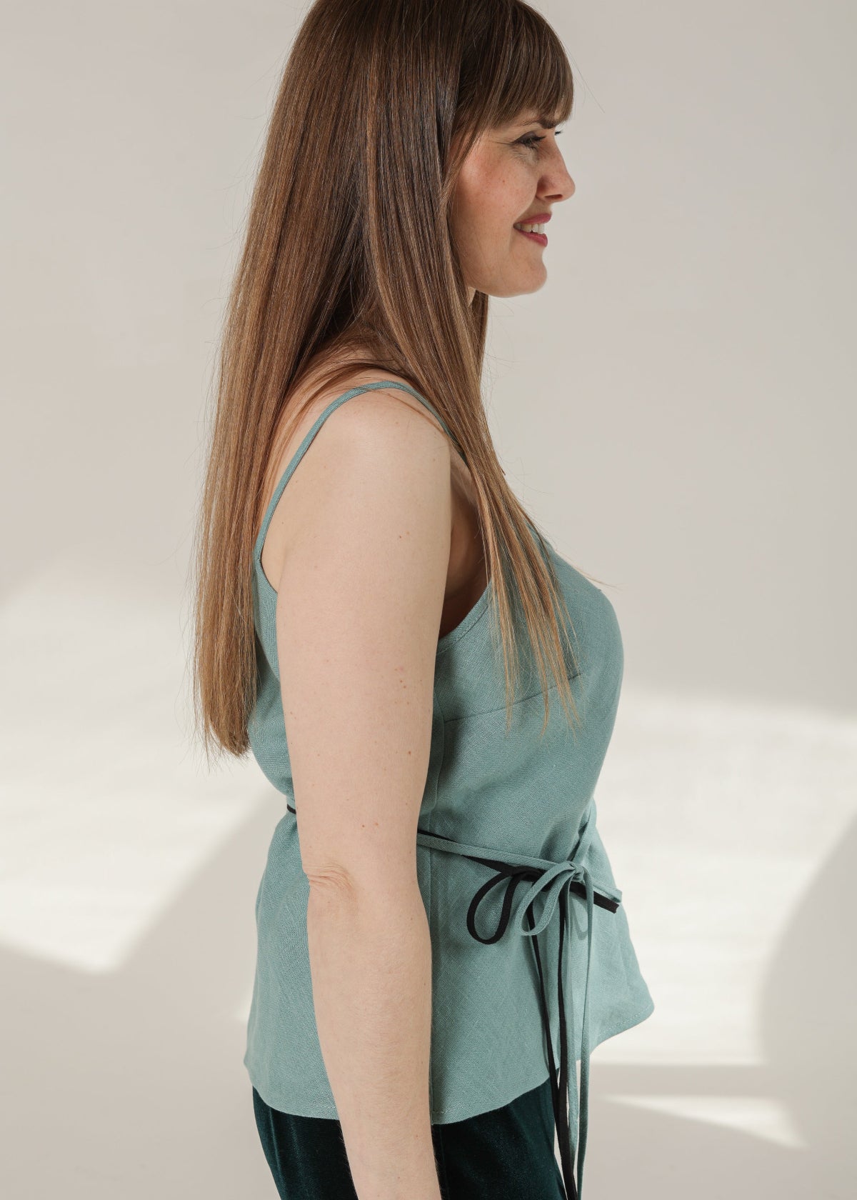 Linen Top - Mint