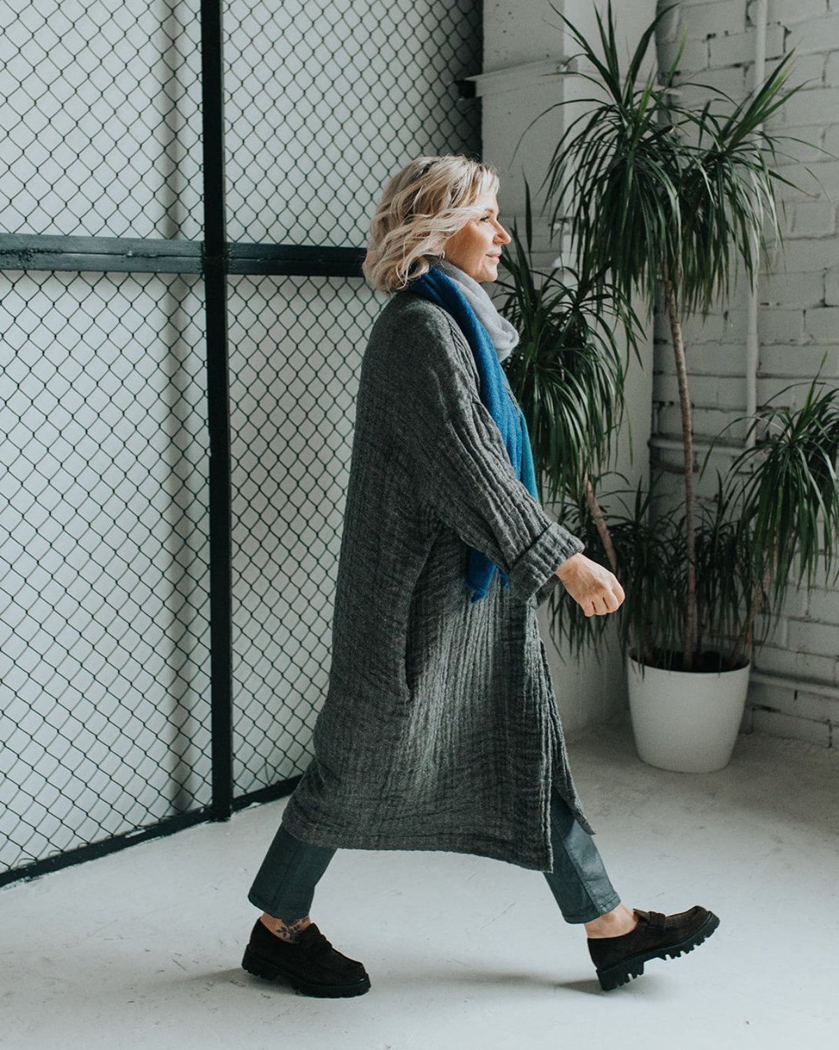 Linen-Wool Coat
