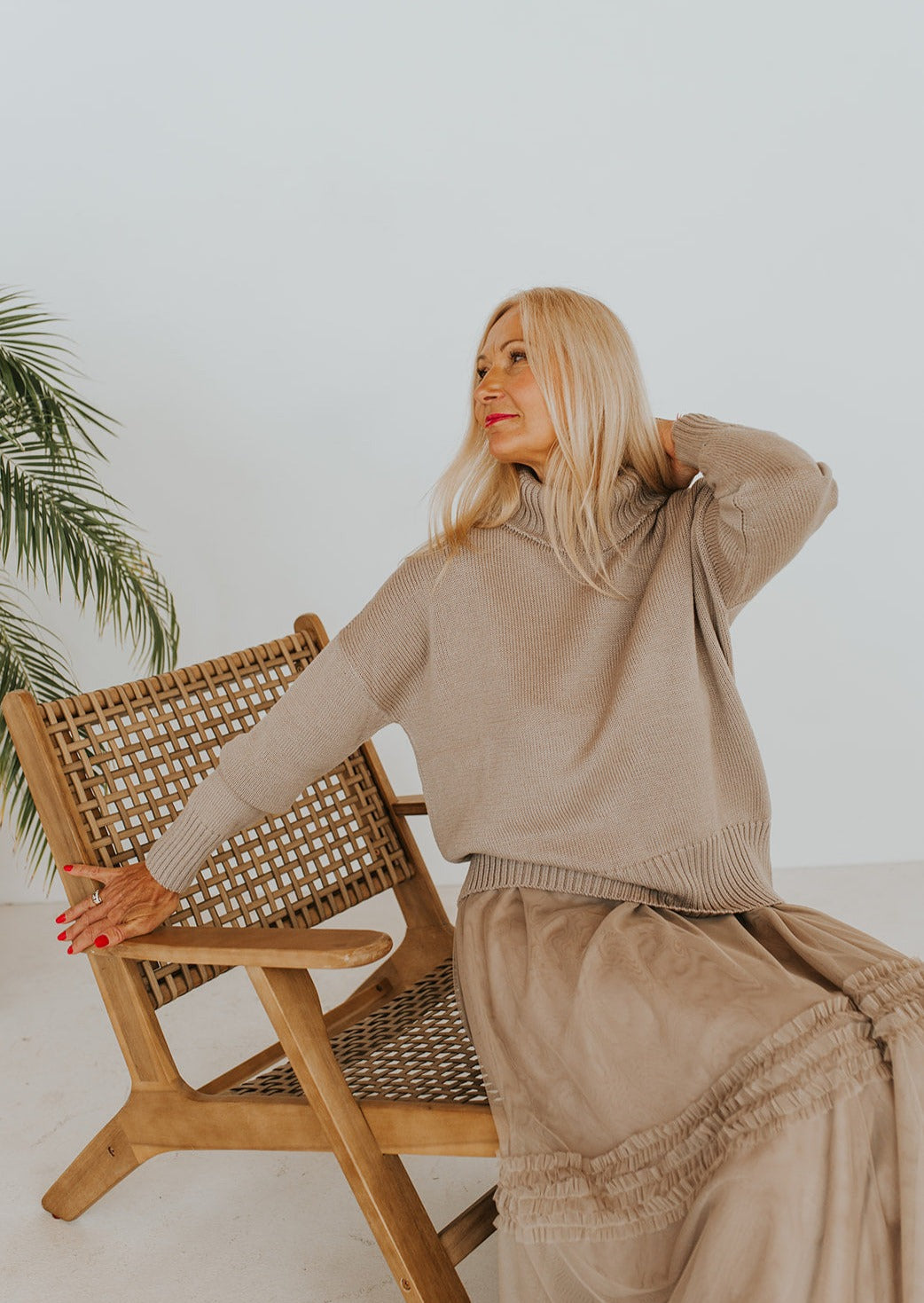 Soft Merino Wool Turtleneck Sweater