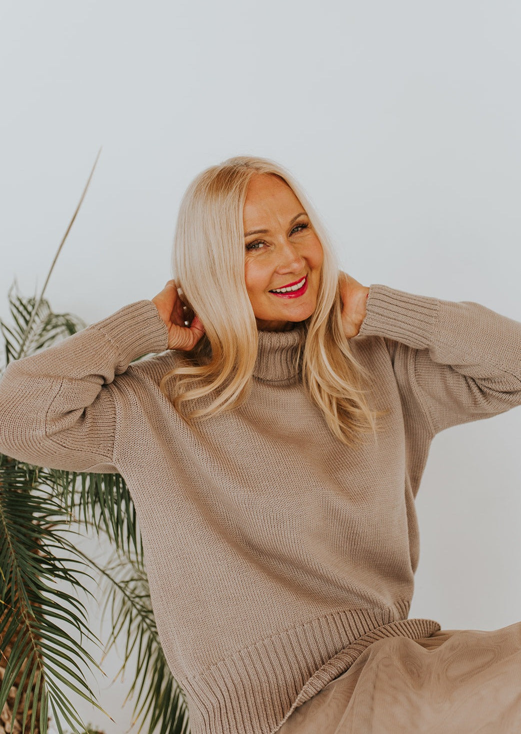 Soft Merino Wool Turtleneck Sweater
