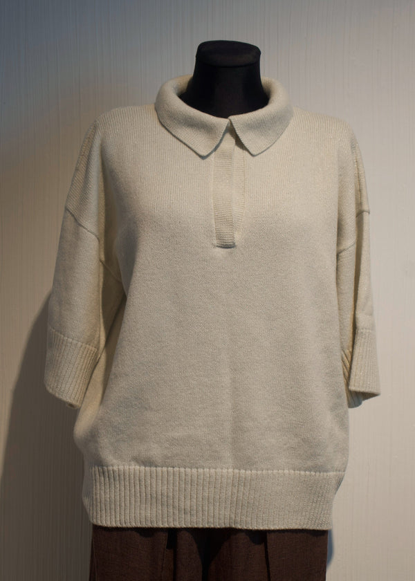 Kašmira Polo džemperis ar spīdumu