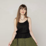 Linen top - black