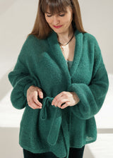 Green Jacket in honeycomb pattern RAMONA