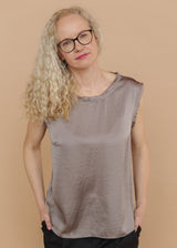 Satin tops cocoa