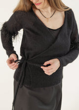 Vivienne Black Wrap Jacket