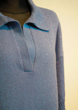 Kašmira Polo džemperis ar spīdumu