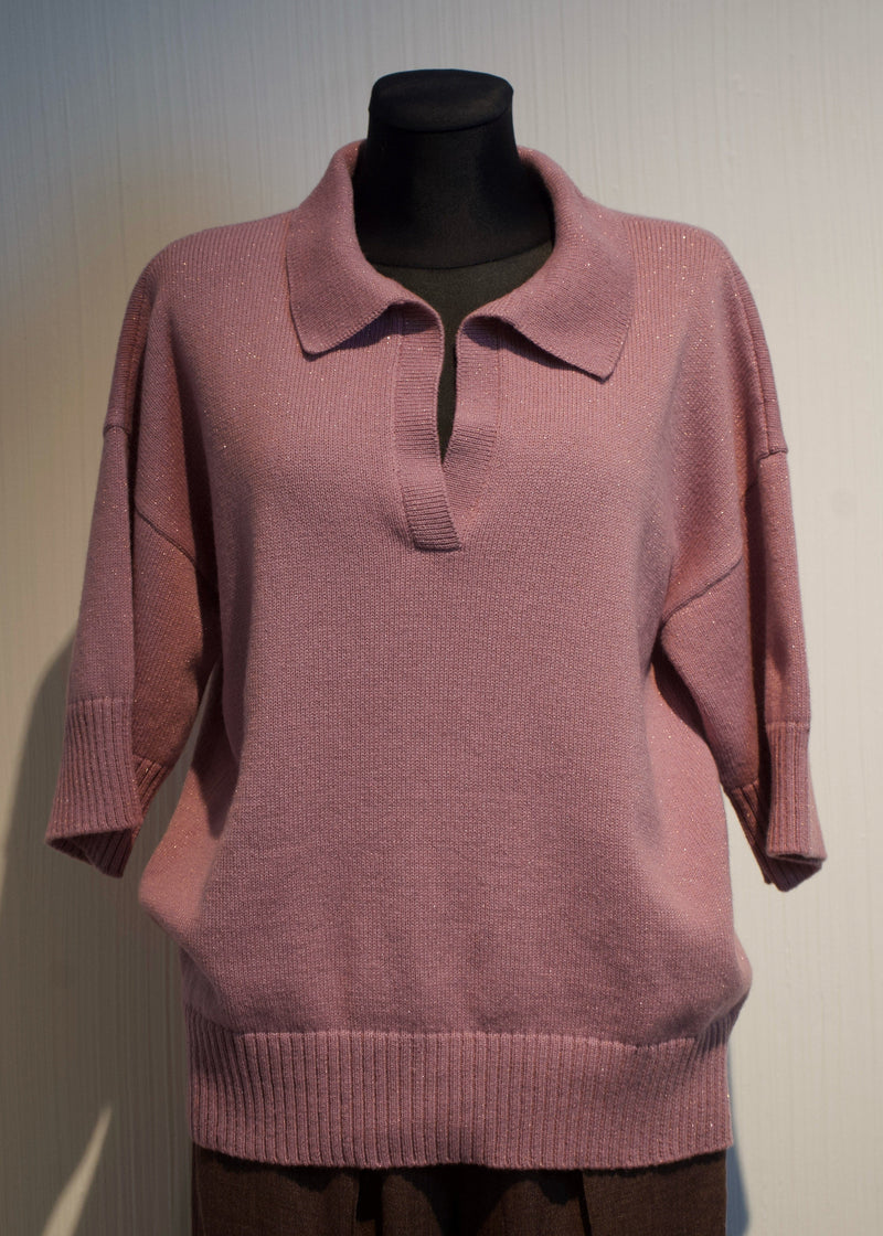 Kašmira Polo džemperis ar spīdumu