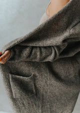 Merino wool long cardigan