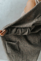 Merino wool long cardigan