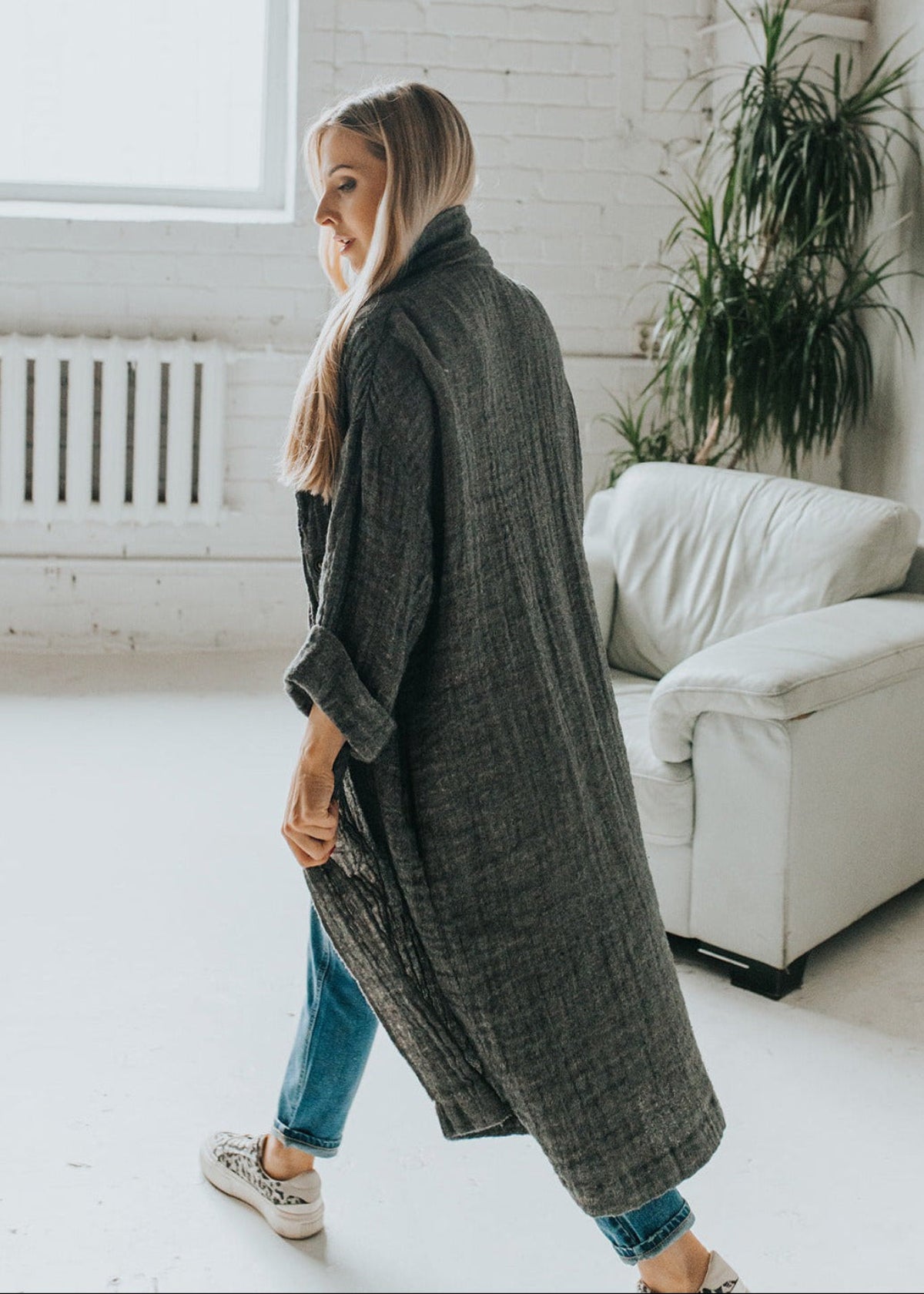 Linen-Wool Coat