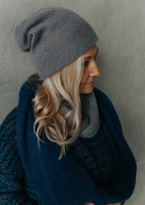 Gray hat and scarf