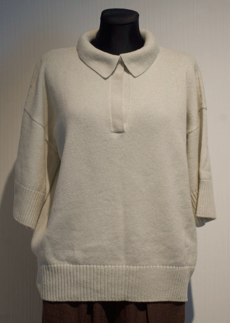 Kašmira Polo džemperis ar spīdumu