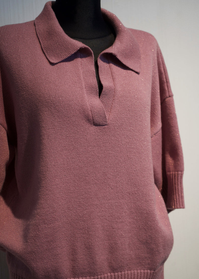 Kašmira Polo džemperis ar spīdumu