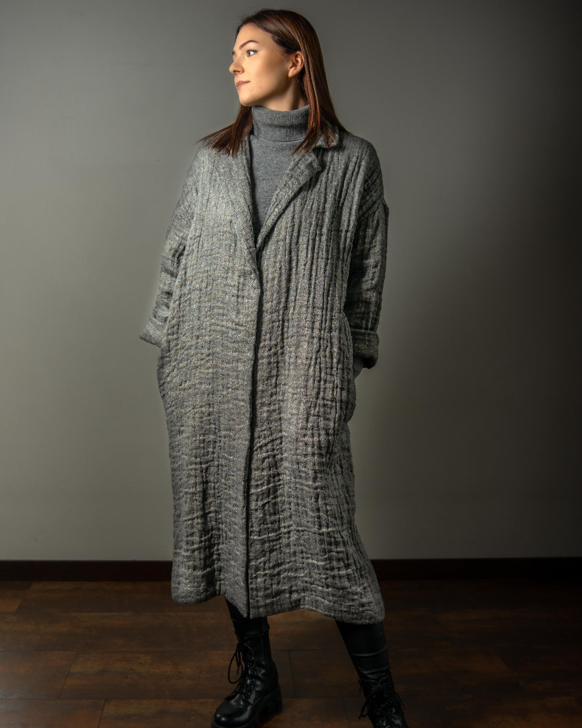 Linen-Wool Coat