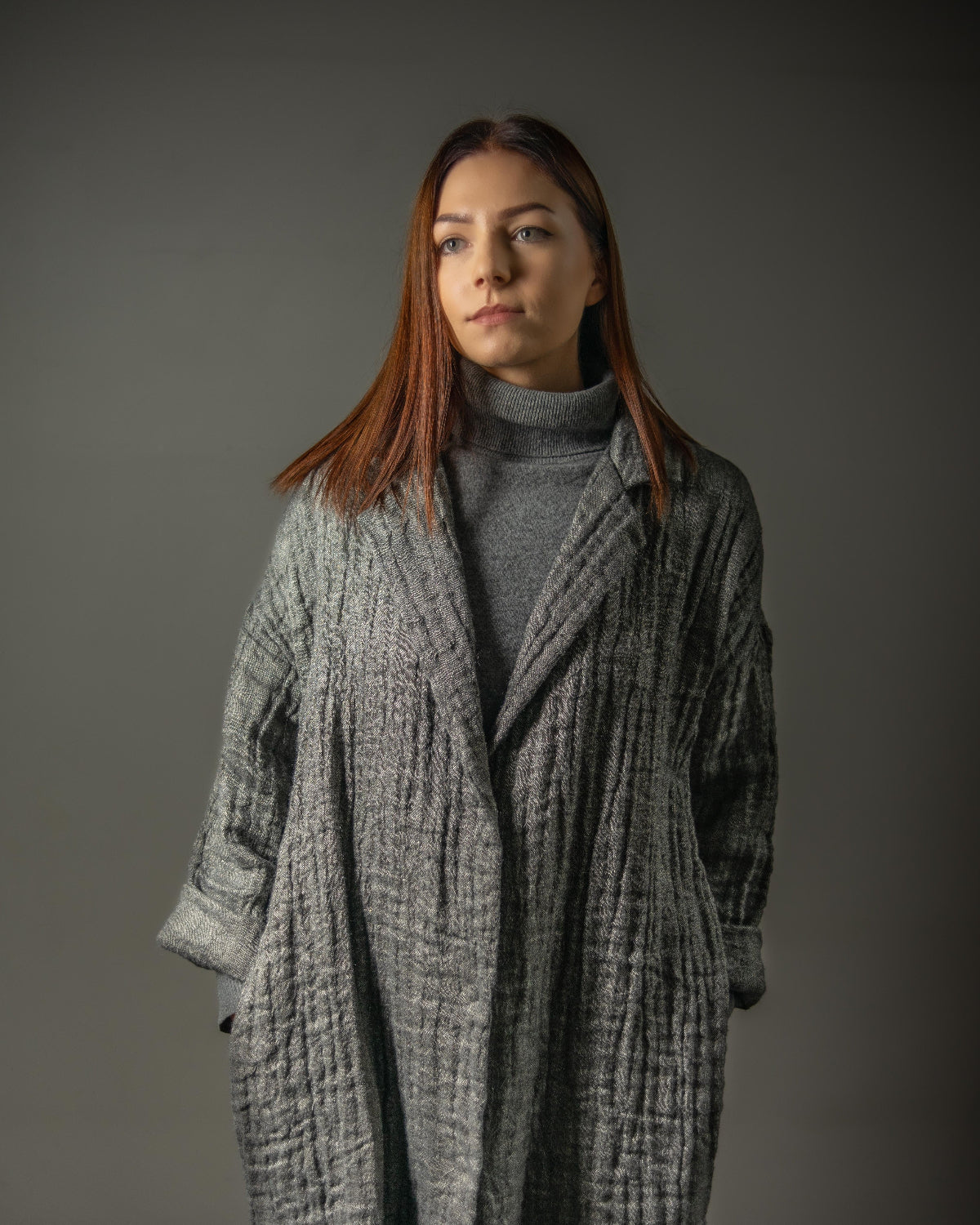 Linen-Wool Coat