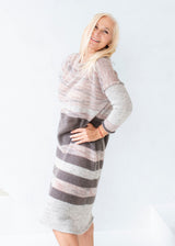 Knitted soft mohair wool dress Brigita