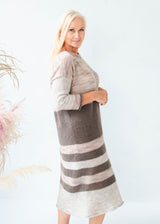 Knitted soft mohair wool dress Brigita