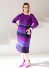 Knitted soft mohair wool dress Brigita