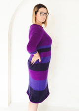 Knitted soft mohair wool dress Brigita