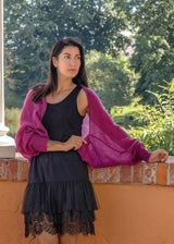 Soft mohair short cardigan- "Bolero"