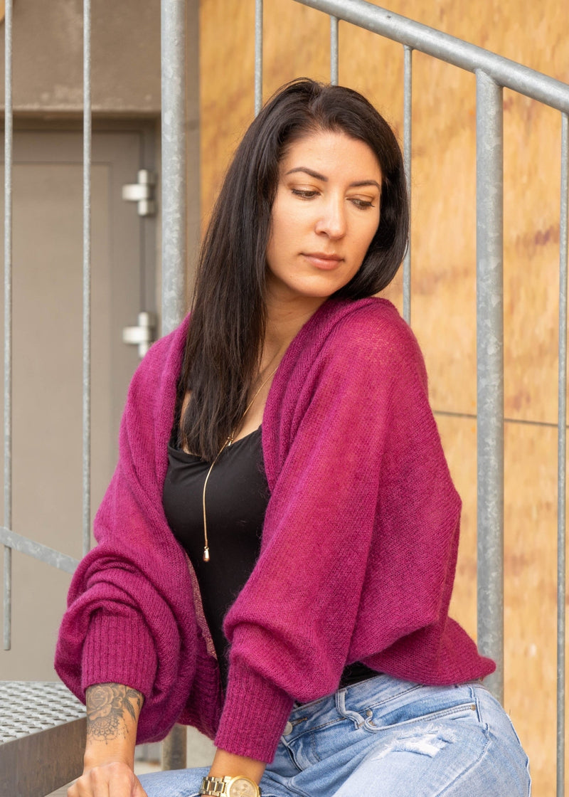 Soft mohair short cardigan- "Bolero"