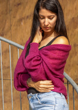 Soft mohair short cardigan- "Bolero"