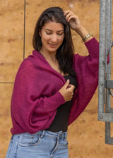 Soft mohair short cardigan- "Bolero"