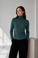 Merino wool turtleneck sweater 