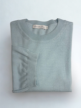 Merino Wool Oversized Sweater with 3/4 Sleeves