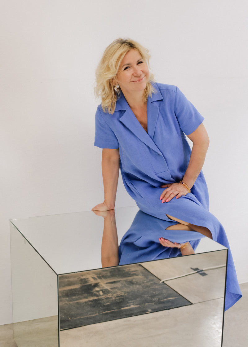 kate linen dress The Kate Linen dress in Blue hydrangea is the happiest dress youll wear this Summer. , #rosehipdesign #floralfashion #gardenpartydress #summerstyle #linendress