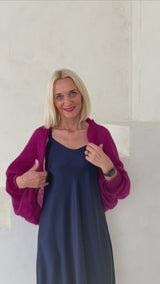 Soft mohair short cardigan- "Bolero"