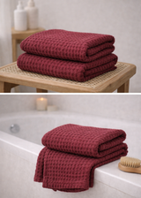 Linen bathroom towel