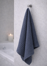 Linen bathroom towel