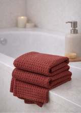 Linen bathroom towel