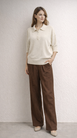 Kašmira Polo džemperis ar spīdumu