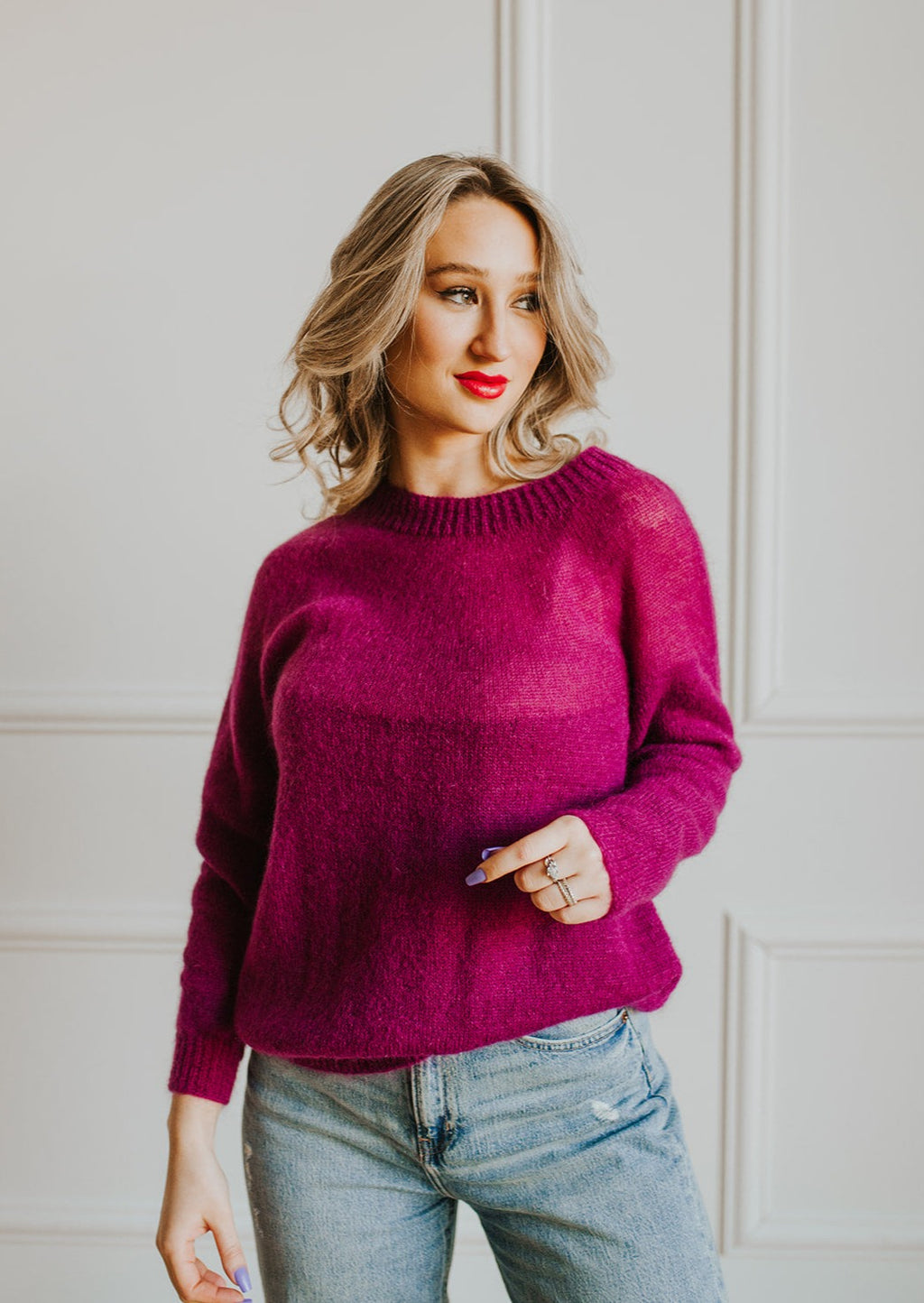 Scandinavian style mohair sweater – RENATE ROSE