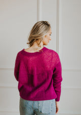 Scandinavian style mohair sweater