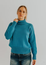 Maigas merino vilnas džemperis ar augstu apkakli