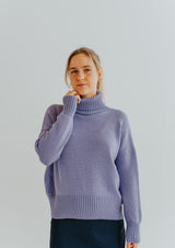 Soft merino wool turtleneck sweater