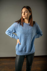 Scandinavian style mohair sweater