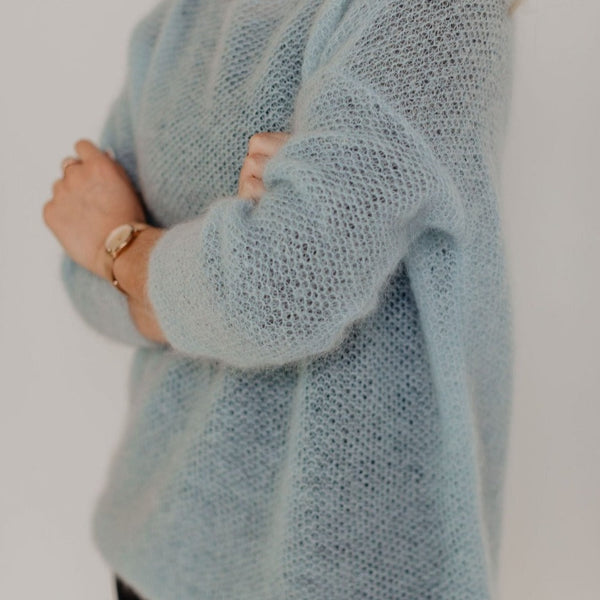 Light blue oversized mohair sweater – RENATE ROSE